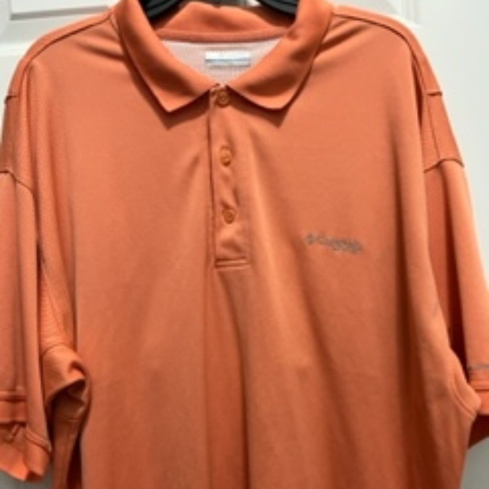 Columbia PFG XXL orange jersey polo